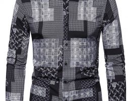 Ericdress Lapel Plaid Print Spring Single-Breasted Men’s Shirt