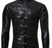Ericdress Lapel Plain Button Single-Breasted Spring Men’s Shirt