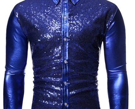 Ericdress Lapel Plain Button Single-Breasted Spring Men’s Shirt