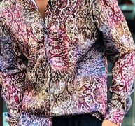 Ericdress Lapel Print Casual Loose Single-Breasted Men’s Shirt