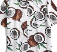 Ericdress Lapel Print Color Block Loose Men’s Shirt