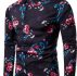 Ericdress Lapel Print Single-Breasted Men’s Shirt