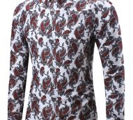 Ericdress Large Size Casual Print Men’s Shirt