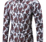 Ericdress Large Size Casual Print Men’s Shirt