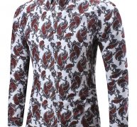 Ericdress Large Size Casual Print Men’s Shirt