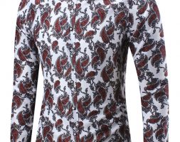 Ericdress Large Size Casual Print Men’s Shirt