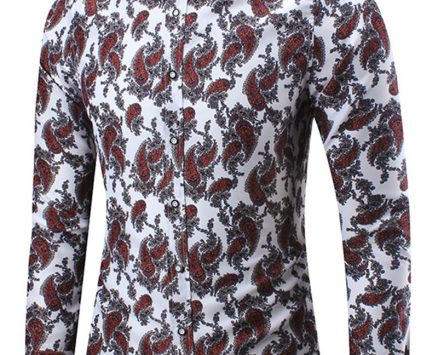 Ericdress Large Size Casual Print Men’s Shirt