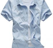 Ericdress Large Size Short Sleeve Print Men’s Shirt