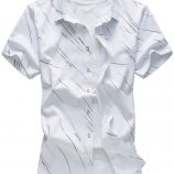Ericdress Large Size Short Sleeve Print Men’s Shirt