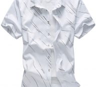 Ericdress Large Size Short Sleeve Print Men’s Shirt