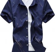 Ericdress Large Size Short Sleeve Print Men’s Shirt