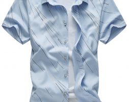 Ericdress Large Size Short Sleeve Print Men’s Shirt