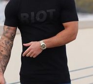 Ericdress Letter Print Casual Loose Mens T-shirt