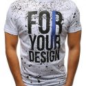 Ericdress Letter Print Round Neck Slim Mens T-shirt