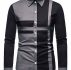 Ericdress OL Lapel Color Block Fall Single-Breasted Men’s Shirt