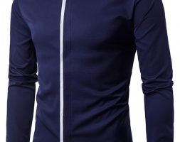 Ericdress Patched Stand Men’s Shirt