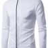 Ericdress Patched Stand Men’s Shirt