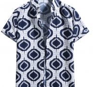 Ericdress Patchwork Lapel Casual Single-Breasted Fall Men’s Shirt