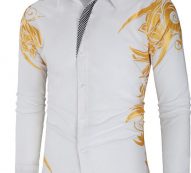 Ericdress Patchwork Lapel Casual Summer Single-Breasted Men’s Shirt