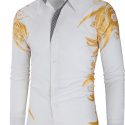 Ericdress Patchwork Lapel Casual Summer Single-Breasted Men’s Shirt