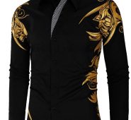 Ericdress Patchwork Lapel Casual Summer Single-Breasted Men’s Shirt