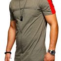 Ericdress Patchwork Round Neck Casual Slim Mens T-shirt