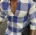 Ericdress Plaid Lapel European Single-Breasted Men’s Shirt