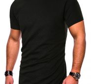Ericdress Plain Casual Hooded Slim Mens T-shirt