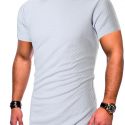 Ericdress Plain Casual Hooded Slim Mens T-shirt