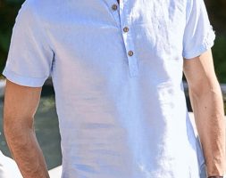 Ericdress Plain Casual Stand Collar Loose Men’s Shirt