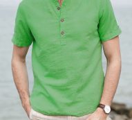 Ericdress Plain Casual Stand Collar Loose Men’s Shirt