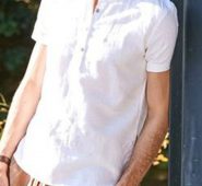 Ericdress Plain Casual Stand Collar Loose Men’s Shirt