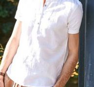 Ericdress Plain Casual Stand Collar Loose Men’s Shirt