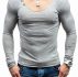 Ericdress Plain European Slim Mens T-shirt