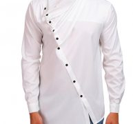 Ericdress Plain Fashion Turtleneck Slim Men’s Shirt