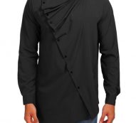 Ericdress Plain Fashion Turtleneck Slim Men’s Shirt