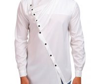 Ericdress Plain Fashion Turtleneck Slim Men’s Shirt