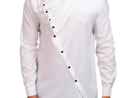 Ericdress Plain Fashion Turtleneck Slim Men’s Shirt