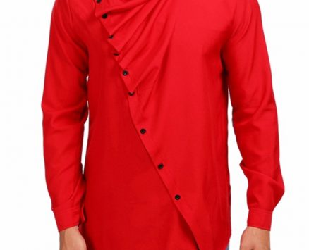 Ericdress Plain Fashion Turtleneck Slim Men’s Shirt