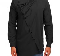 Ericdress Plain Fashion Turtleneck Slim Men’s Shirt