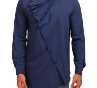 Ericdress Plain Fashion Turtleneck Slim Men’s Shirt