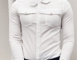 Ericdress Plain Korean Pocket Slim Men’s Shirt