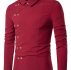 Ericdress Plain Lapel Button Double-Breasted Fall Men’s Shirt