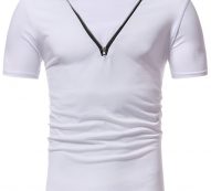 Ericdress Plain Loose Short Sleeve Mens T Shirt