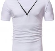 Ericdress Plain Loose Short Sleeve Mens T Shirt