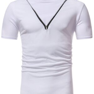 Ericdress Plain Loose Short Sleeve Mens T Shirt