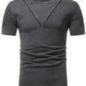 Ericdress Plain Loose Short Sleeve Mens T Shirt