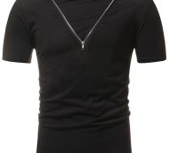 Ericdress Plain Loose Short Sleeve Mens T Shirt