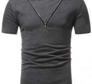 Ericdress Plain Loose Short Sleeve Mens T Shirt