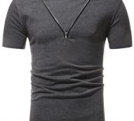 Ericdress Plain Loose Short Sleeve Mens T Shirt